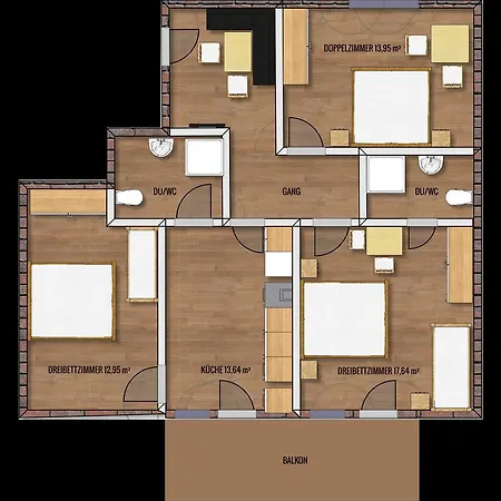 Apartamento Ferienwohnung 357w *